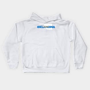 Oklahoma Colored State Letters Kids Hoodie